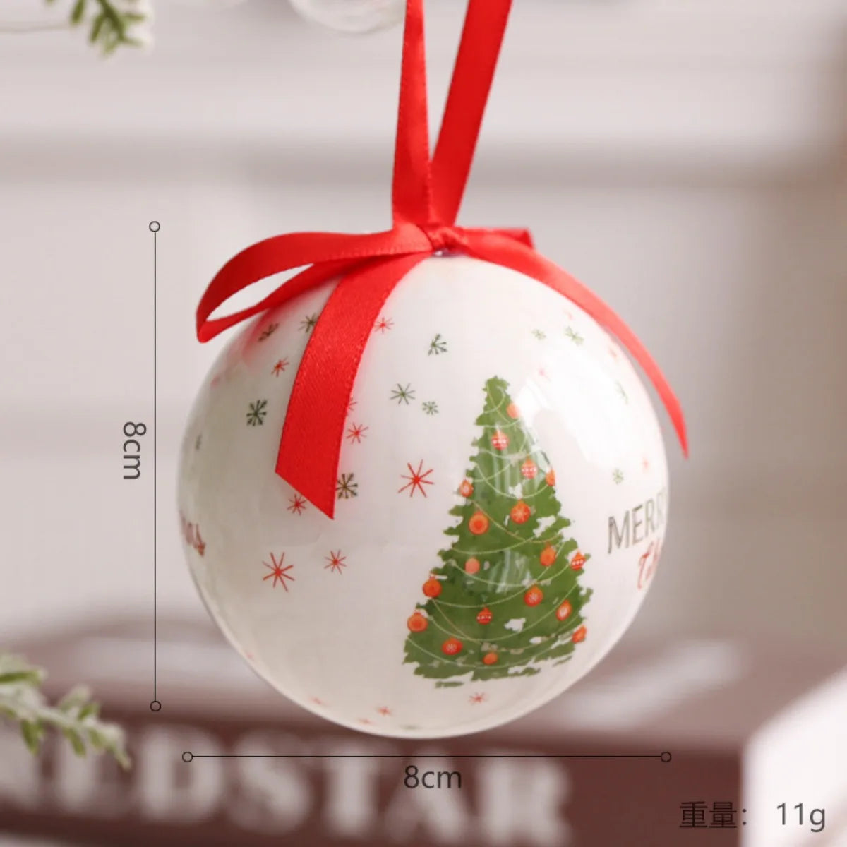 Sparkling 8cm Christmas Ball Ornaments for Your Tree - Image 12