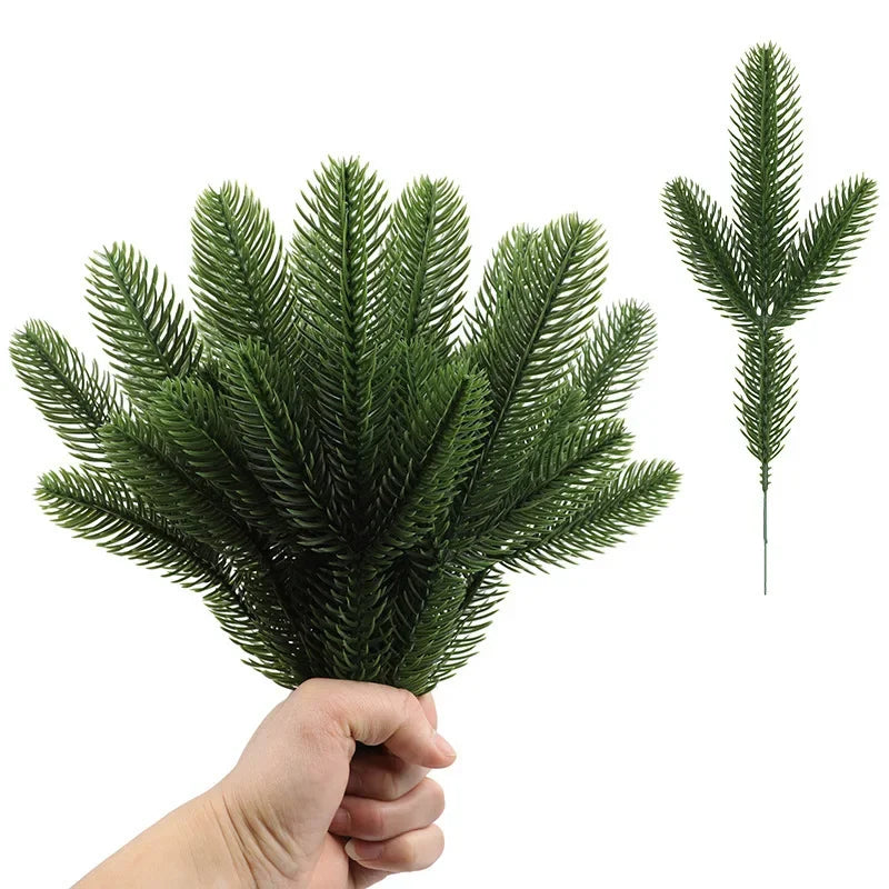 10/5Pcs Snowy Pine Branches for Christmas Decor - Image 8