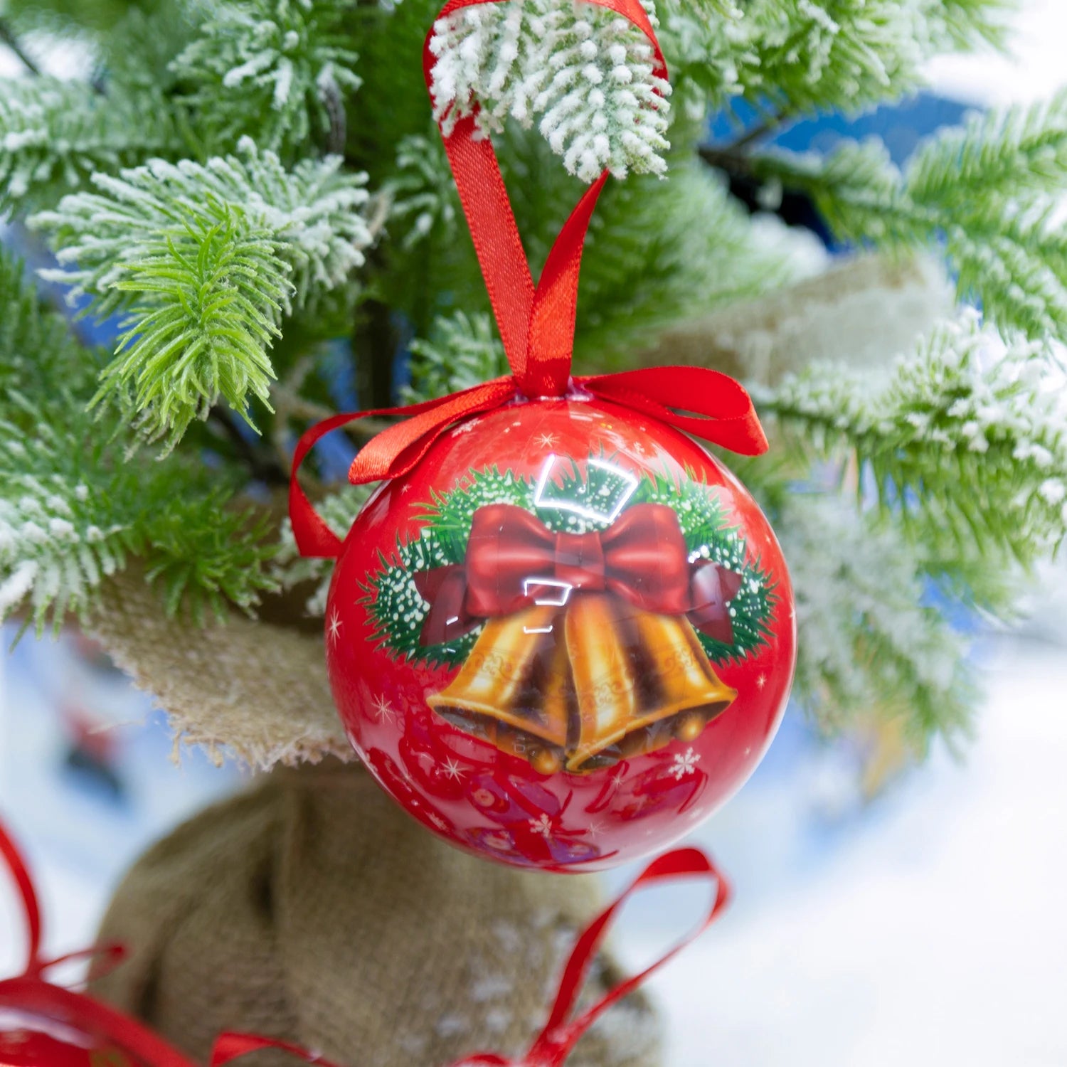 Sparkling 8cm Christmas Ball Ornaments for Your Tree - Image 28