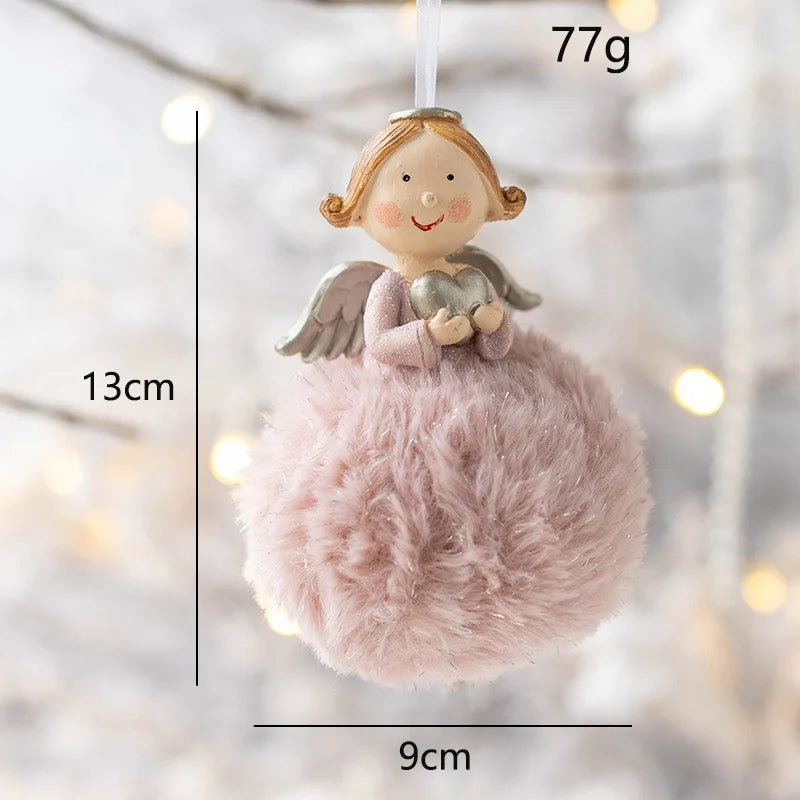 Festive Angel Baby Plush Doll Ornament - Image 14