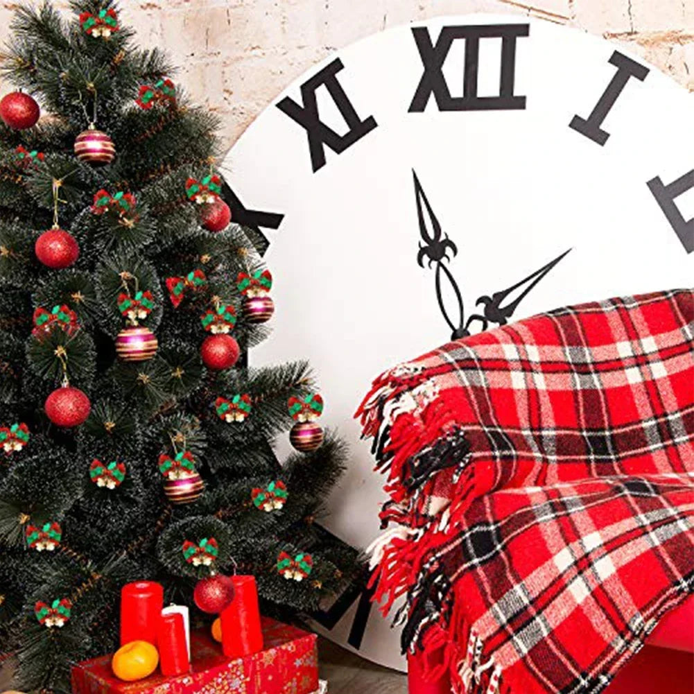 10PCS Festive Christmas Tree Bow Ornaments - Image 6