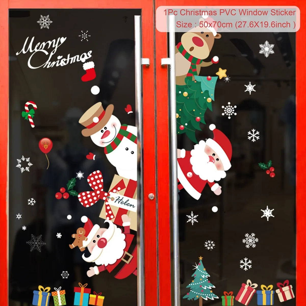 Merry Christmas Window Stickers & Wall Decor - Image 46