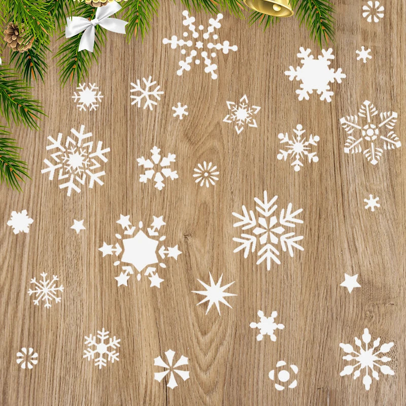 Festive Santa Snowflake Card Embossing Template - Image 30