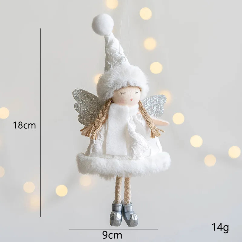 Charming Plush Angel Ornament for Christmas Decor - Image 50