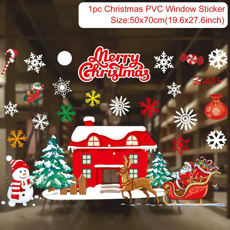 Festive Christmas Wall and Window Stickers - Image 13