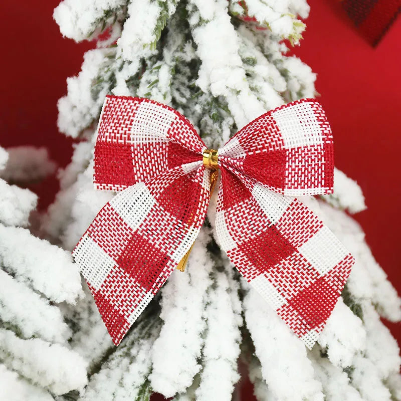 Christmas Gold Dust Bow Ornaments - 10/20pcs - Image 21