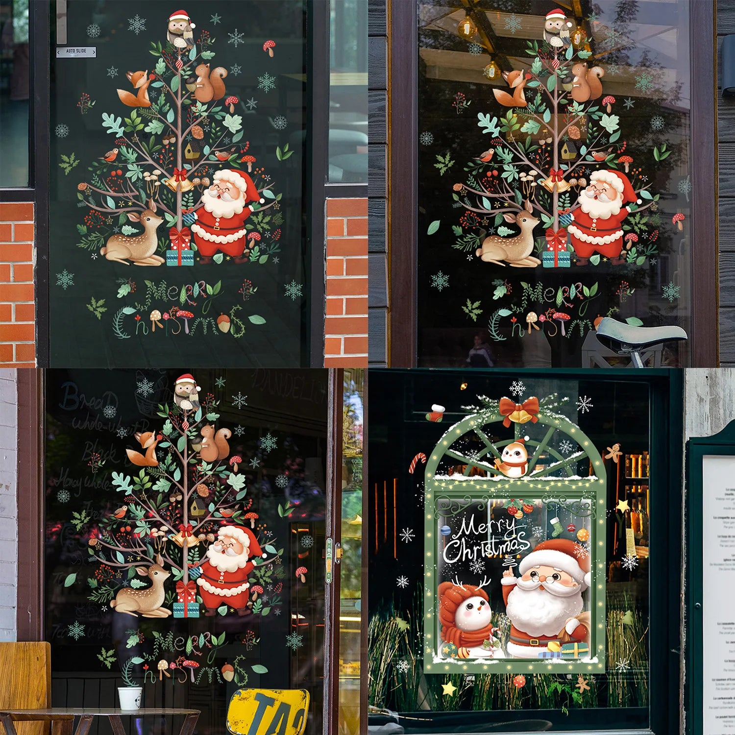 Festive Santa & Xmas Tree Window Stickers - Image 9