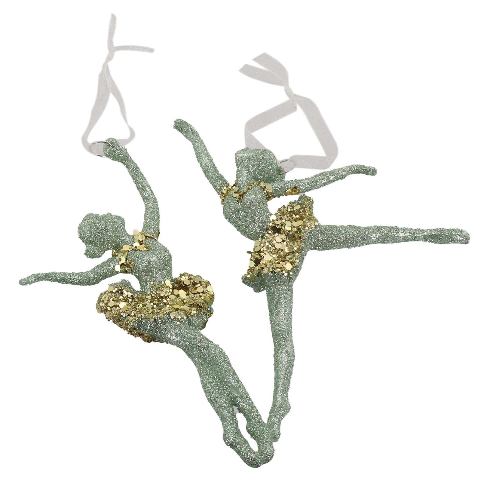 Charming Green Snowflake Bell Christmas Ornaments - Image 42