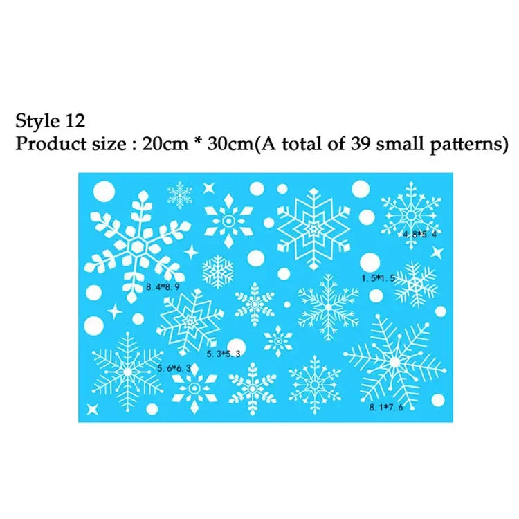 Festive Snowflake Window Decals for Christmas Cheer - Image 24
