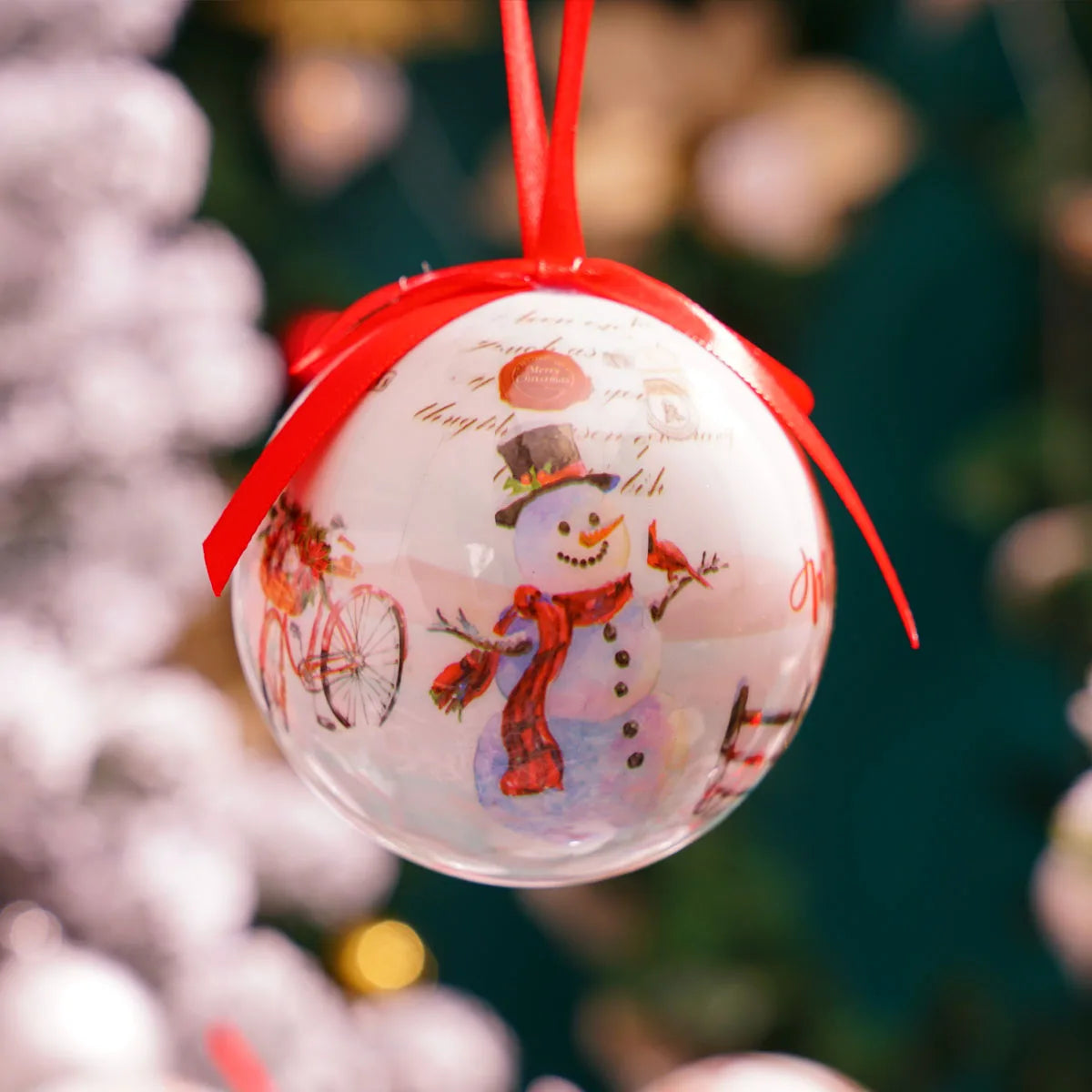 Sparkling 8cm Christmas Ball Ornaments for Your Tree - Image 10