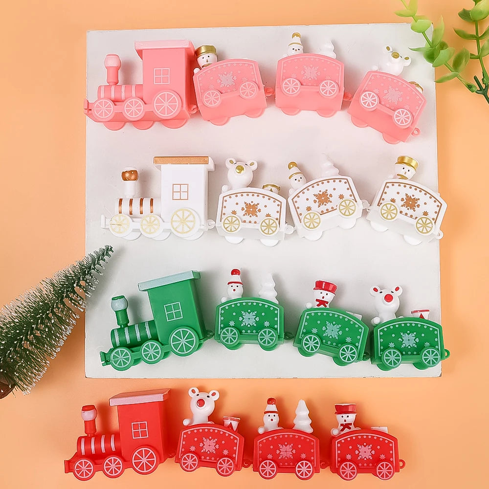 Festive Train Plastic Ornaments for Christmas Decor - Image 21
