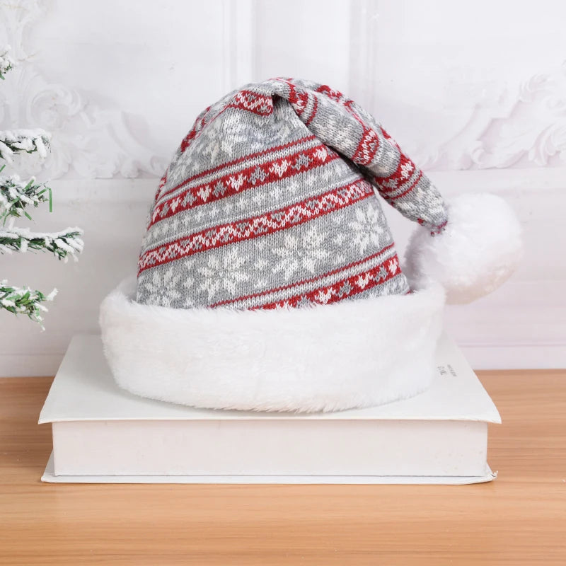 Cozy Pompom Christmas Beanie for Kids & Adults - Image 26