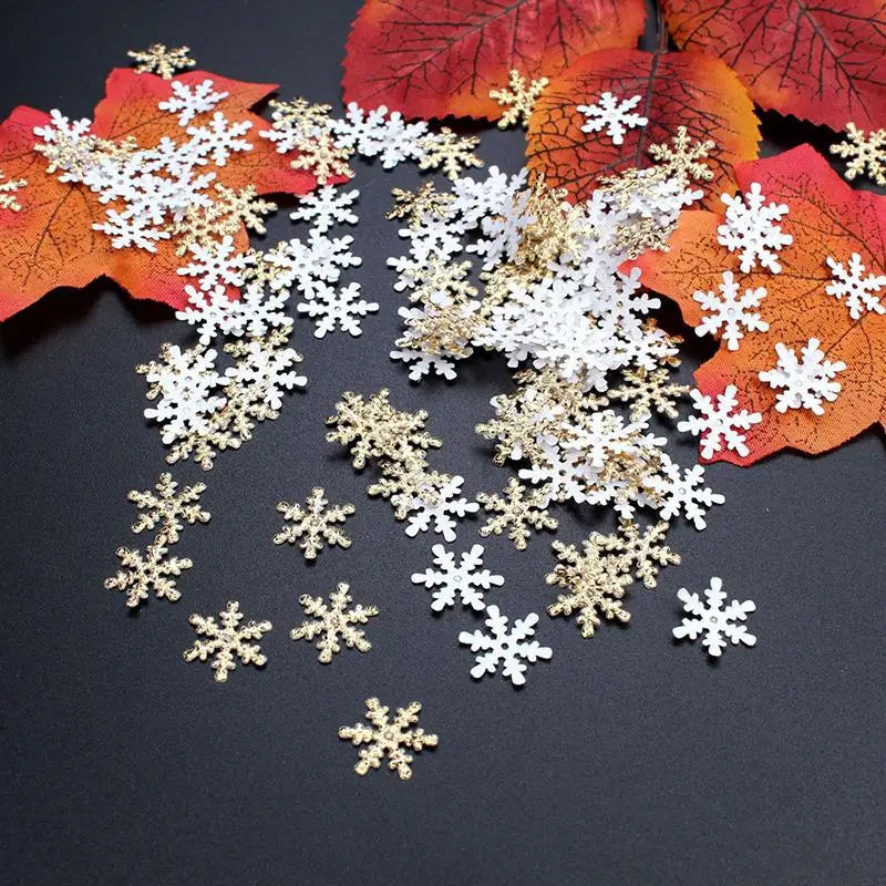 Festive Snowflake Confetti for Holiday Decor - Image 6