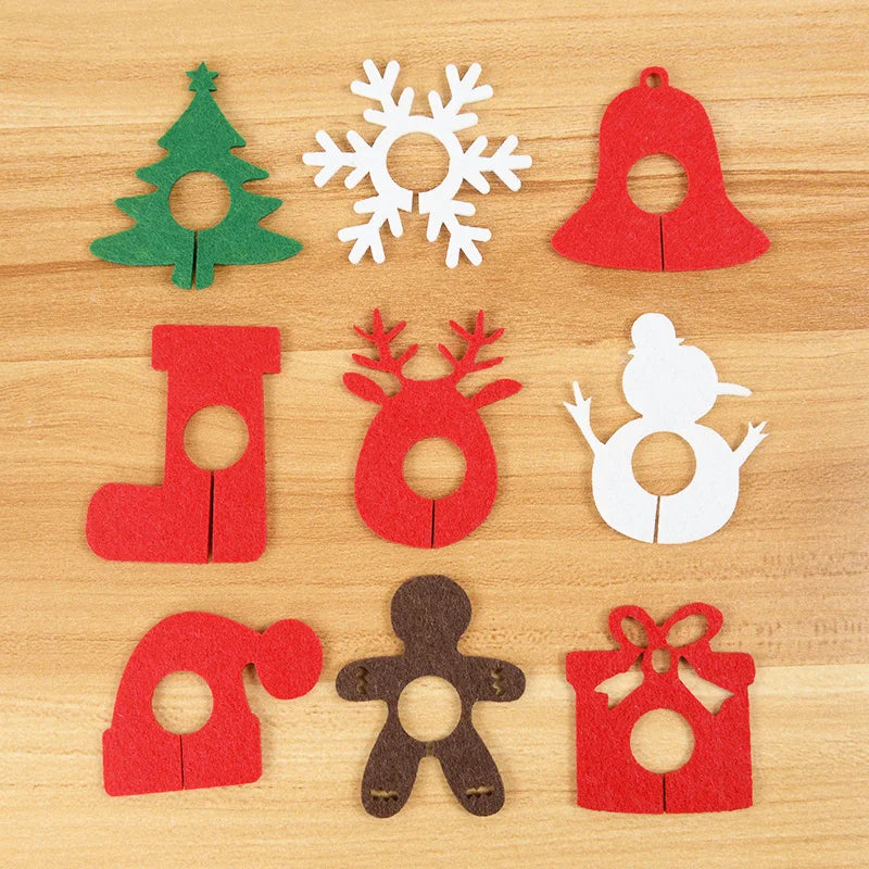 Festive Christmas Wine Glass Markers - Santa & Snowman - Image 18