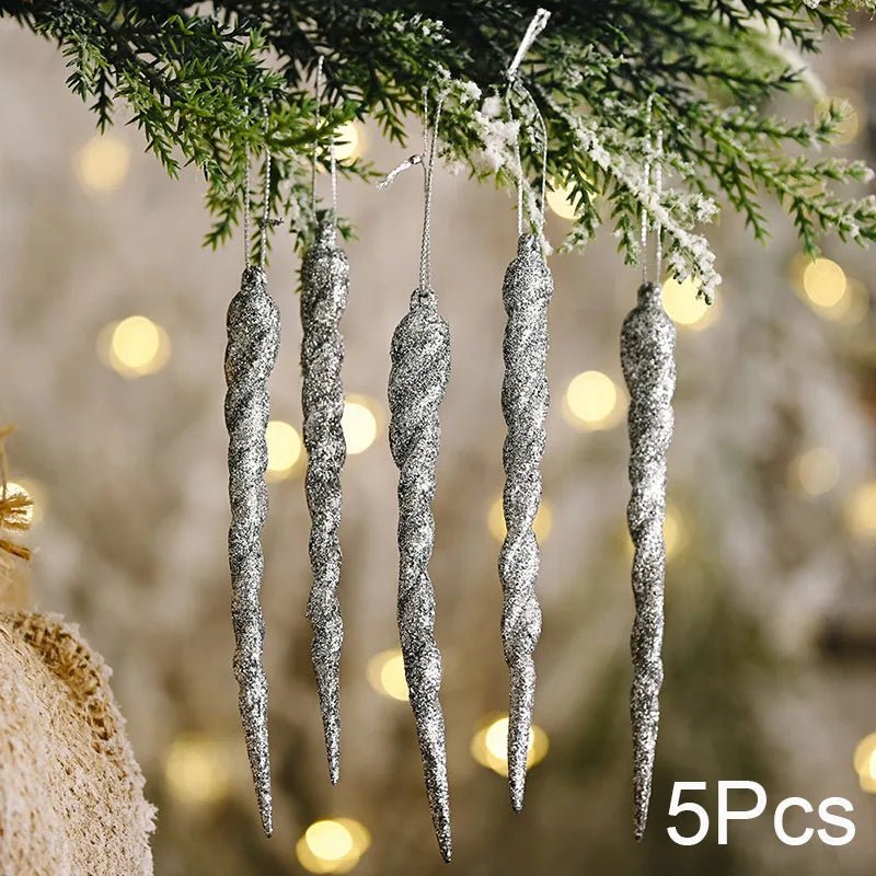 3/5pcs Transparent Snowflake Christmas Tree Decor - Image 6