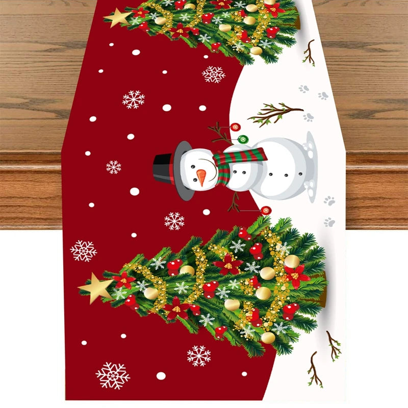 Festive Christmas Table Runner for Holiday Decor - Image 36