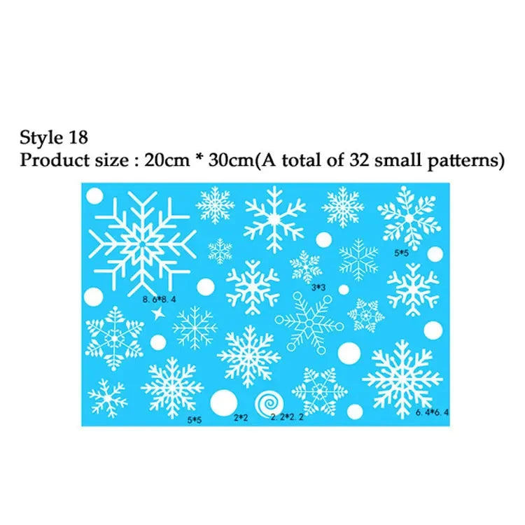 Festive Snowflake Window Decals for Christmas Cheer - Image 16