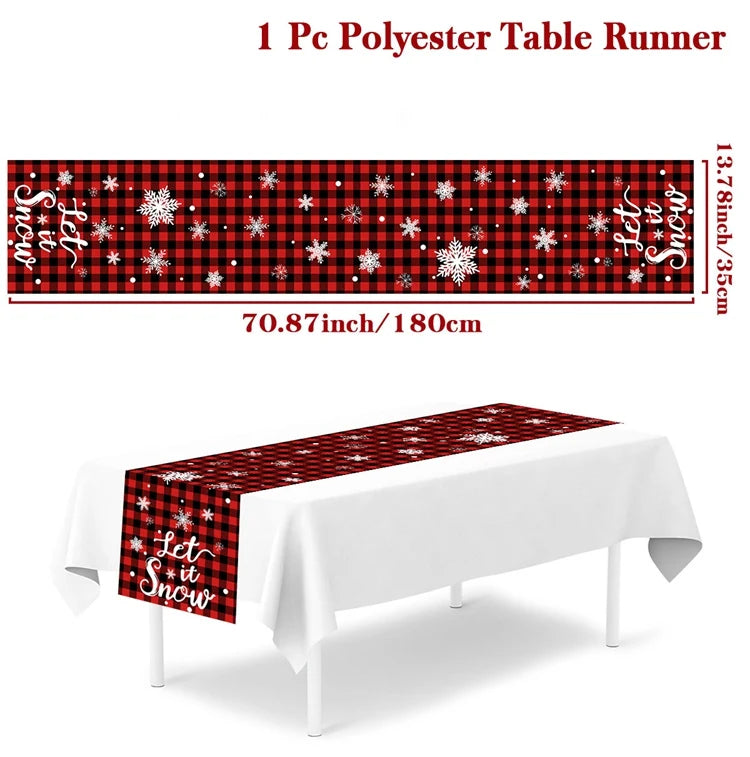 Festive Christmas Table Runner for Holiday Decor - Image 12