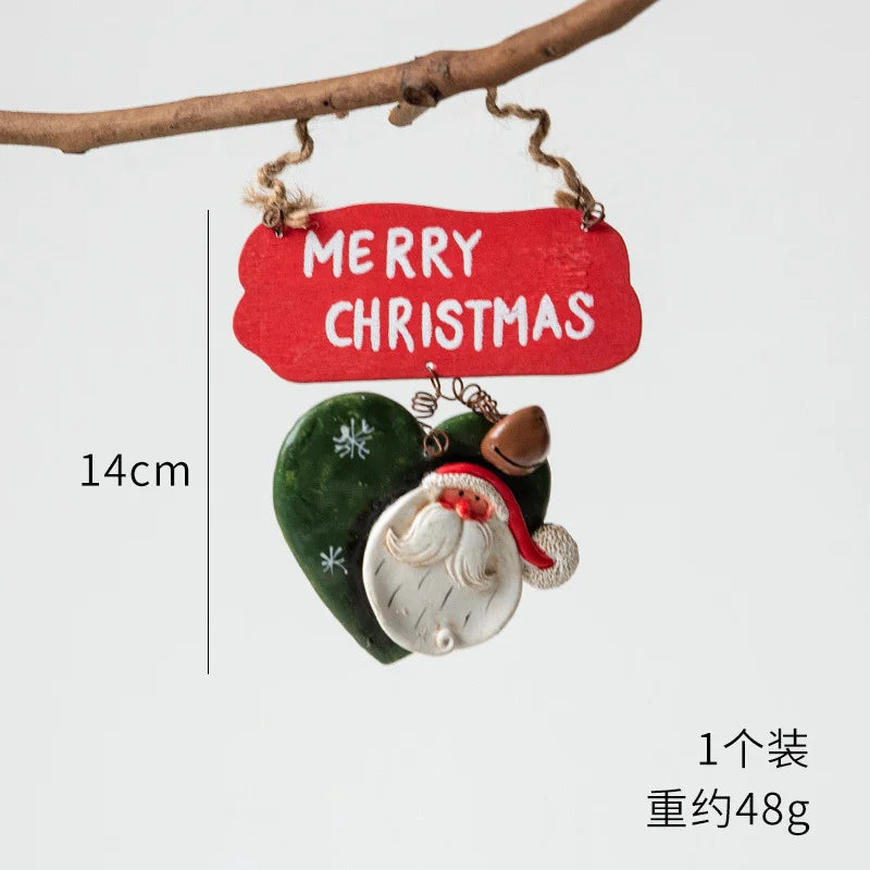 Festive Resin Christmas Sock & Snowman Ornaments - Image 35