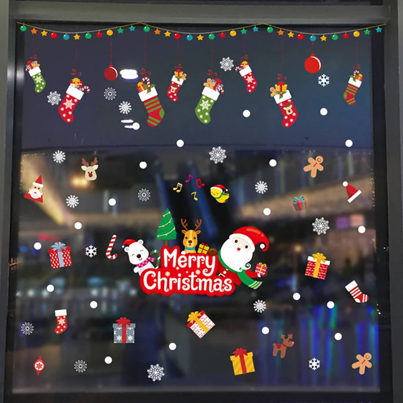 Festive Santa Wall & Window Stickers for Christmas - Image 21