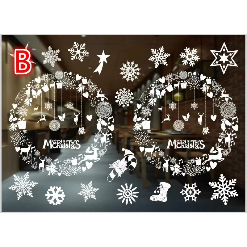 Charming Christmas Window Stickers for Holiday Decor - Image 5