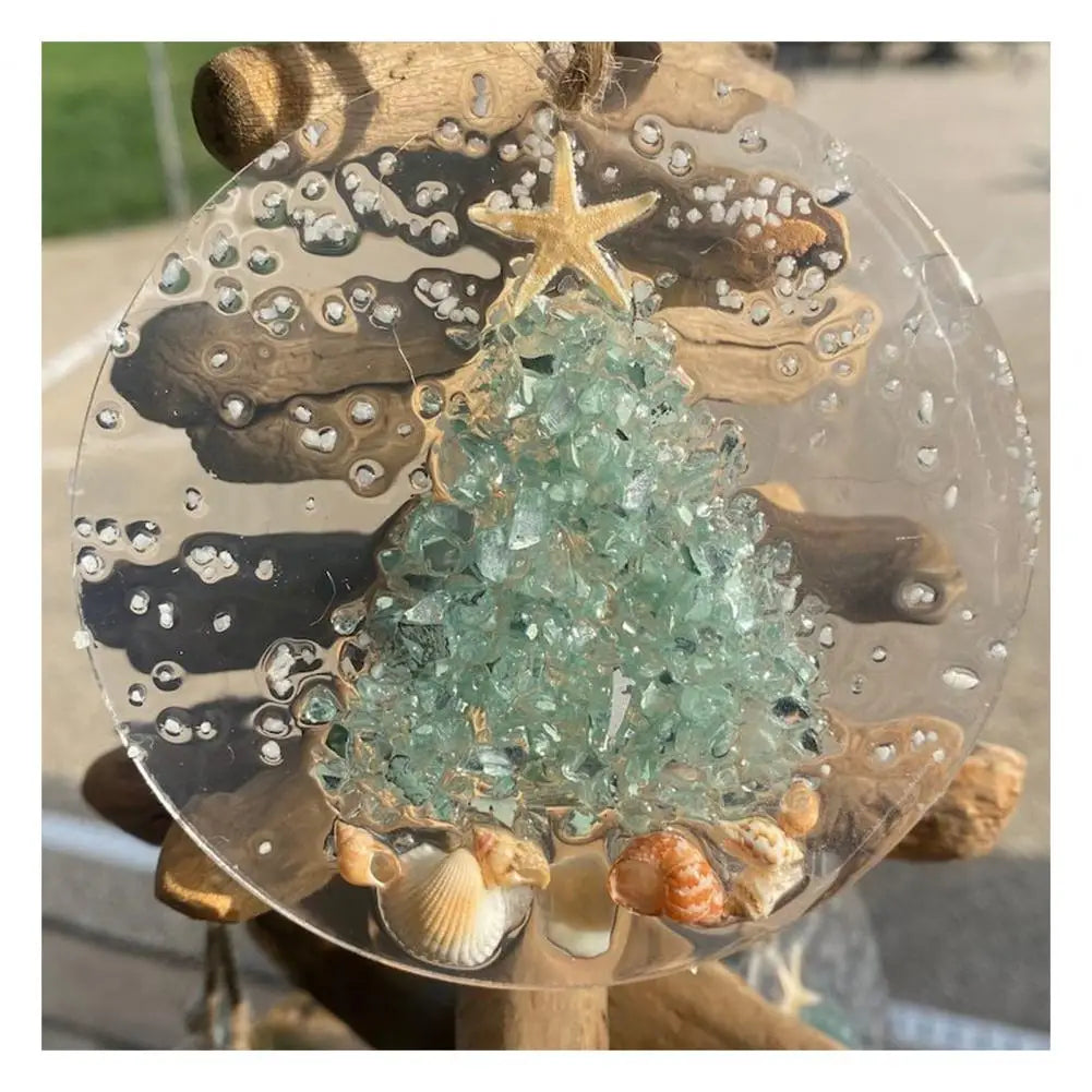 Coastal Christmas Ornament Set: Sea Glass & Starfish - Image 10