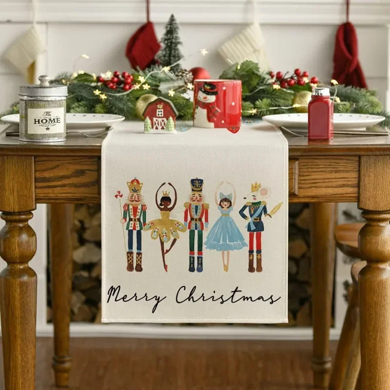 Charming Snowman Christmas Table Runner for Dining - Image 27