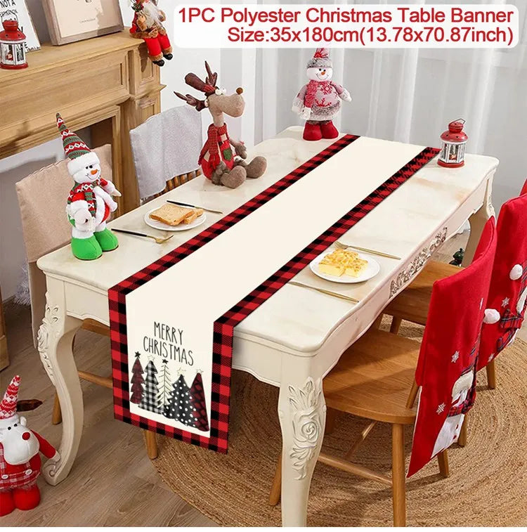 Festive Christmas Table Runner for Holiday Decor - Image 13