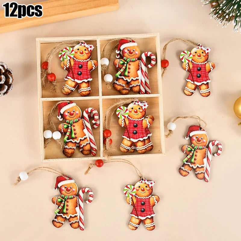 Festive Wooden Nutcracker Soldier Tree Ornaments - Image 13