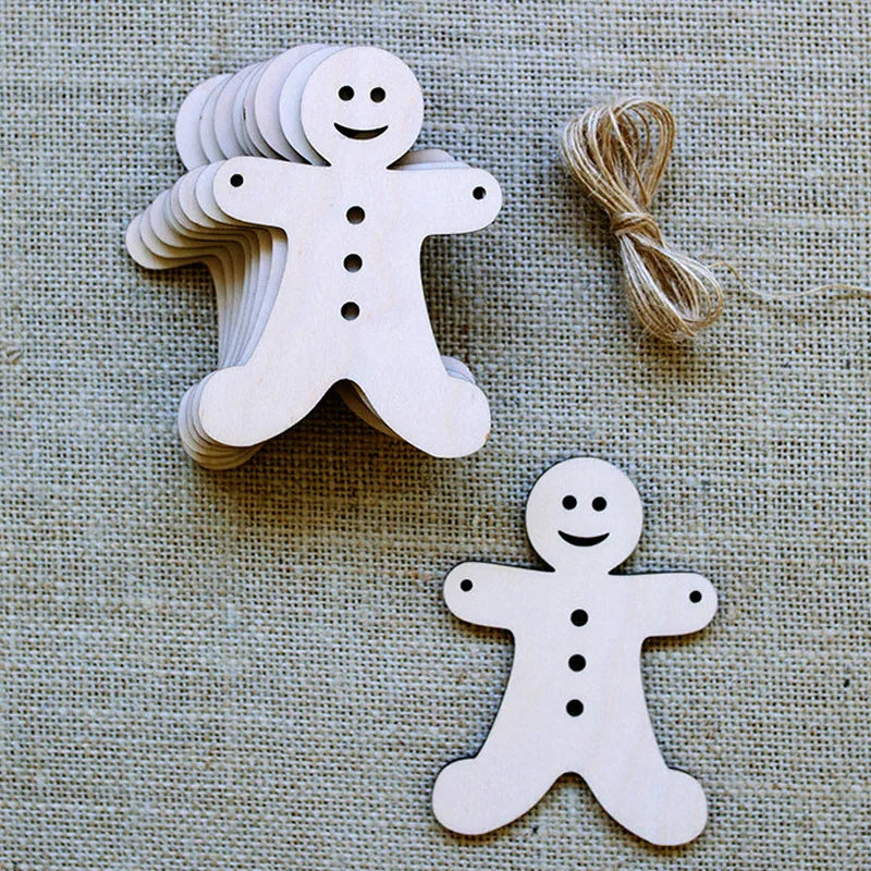 10 Wooden Christmas Tree Blanks for DIY Decor - Image 24