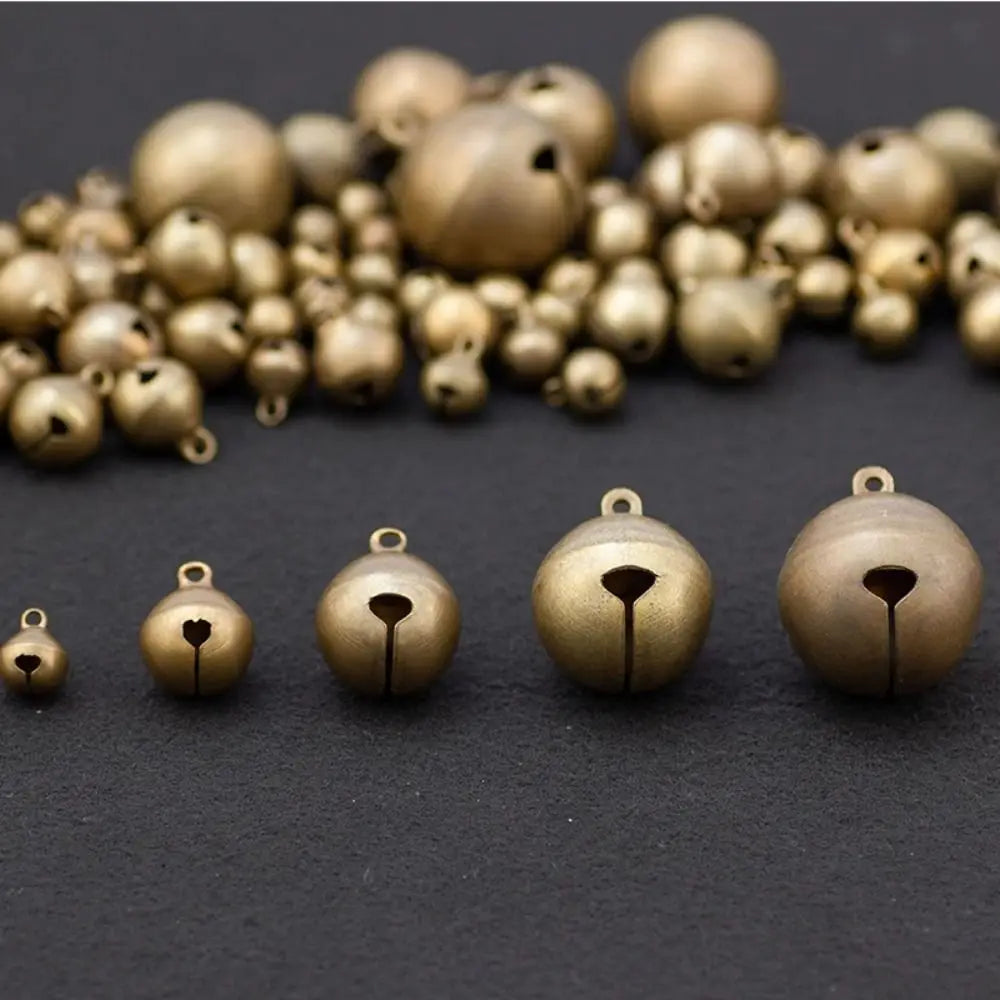 Festive Bronze Jingle Bells for DIY Christmas Decor