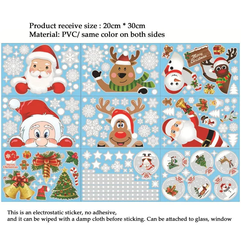 Festive Snowflake Window Decals for Christmas Cheer - Image 3