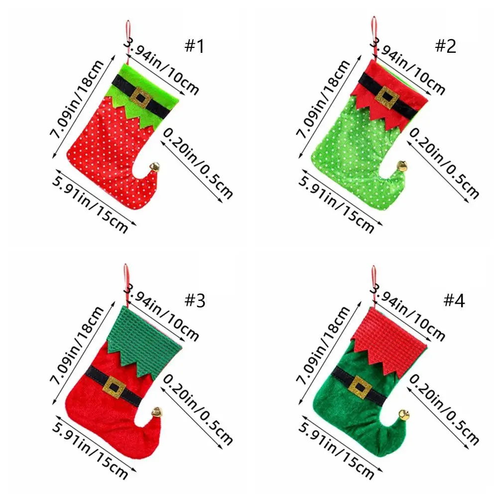 3PCS Cute Christmas Stocking Gift Bags Set - Image 10
