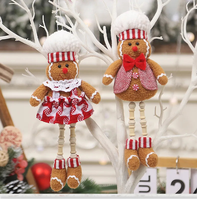 Charming Gingerbread Man Hanging Ornaments for Christmas - Image 11