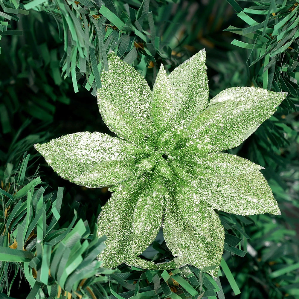 Sparkling Holiday Flower Ornaments for Trees - Image 12
