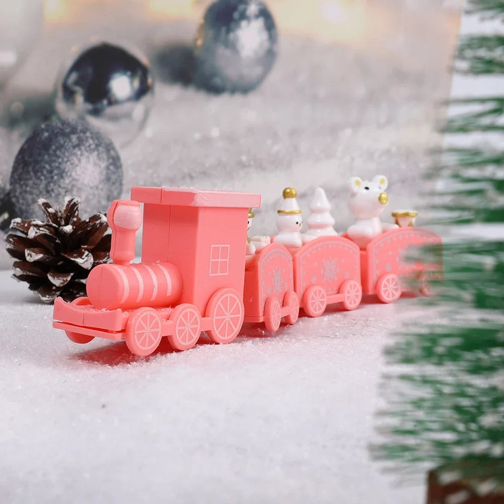 Festive Train Plastic Ornaments for Christmas Decor - Image 10