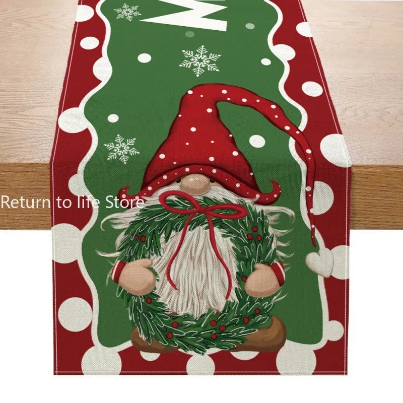 Charming Snowman Christmas Table Runner for Dining - Image 14