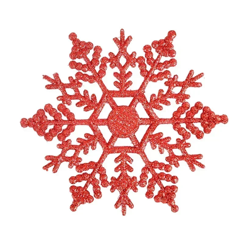 Sparkling Blue Snowflake Ornaments for Christmas Trees - Image 12
