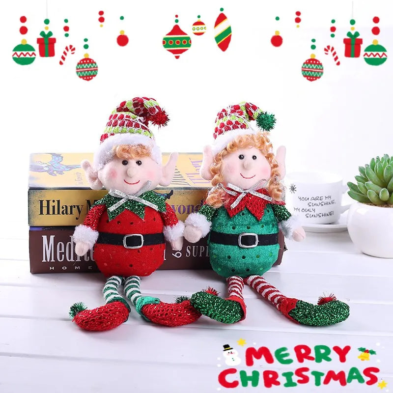 Charming Plush Elf Dolls for Holiday Decor
