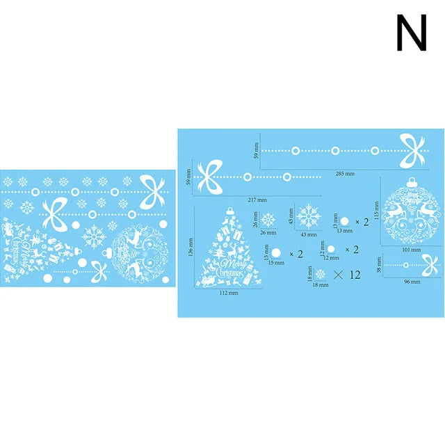 Festive Christmas Window Stickers: Santa & Snowflakes - Image 20