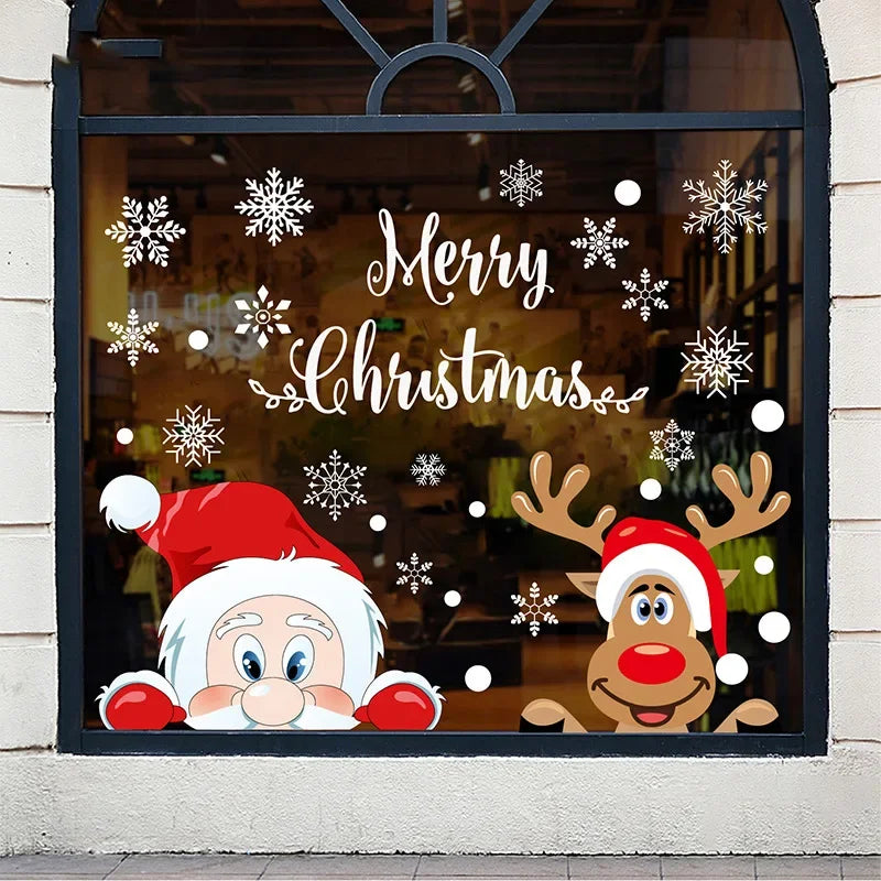 Festive Snowflake Window Decals for Christmas Cheer - Image 9