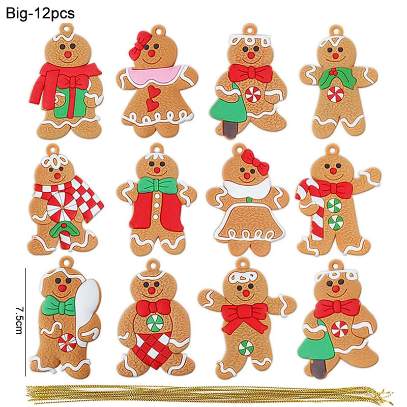 Charming Gingerbread Man Tree Ornaments - Festive Decor - Image 12