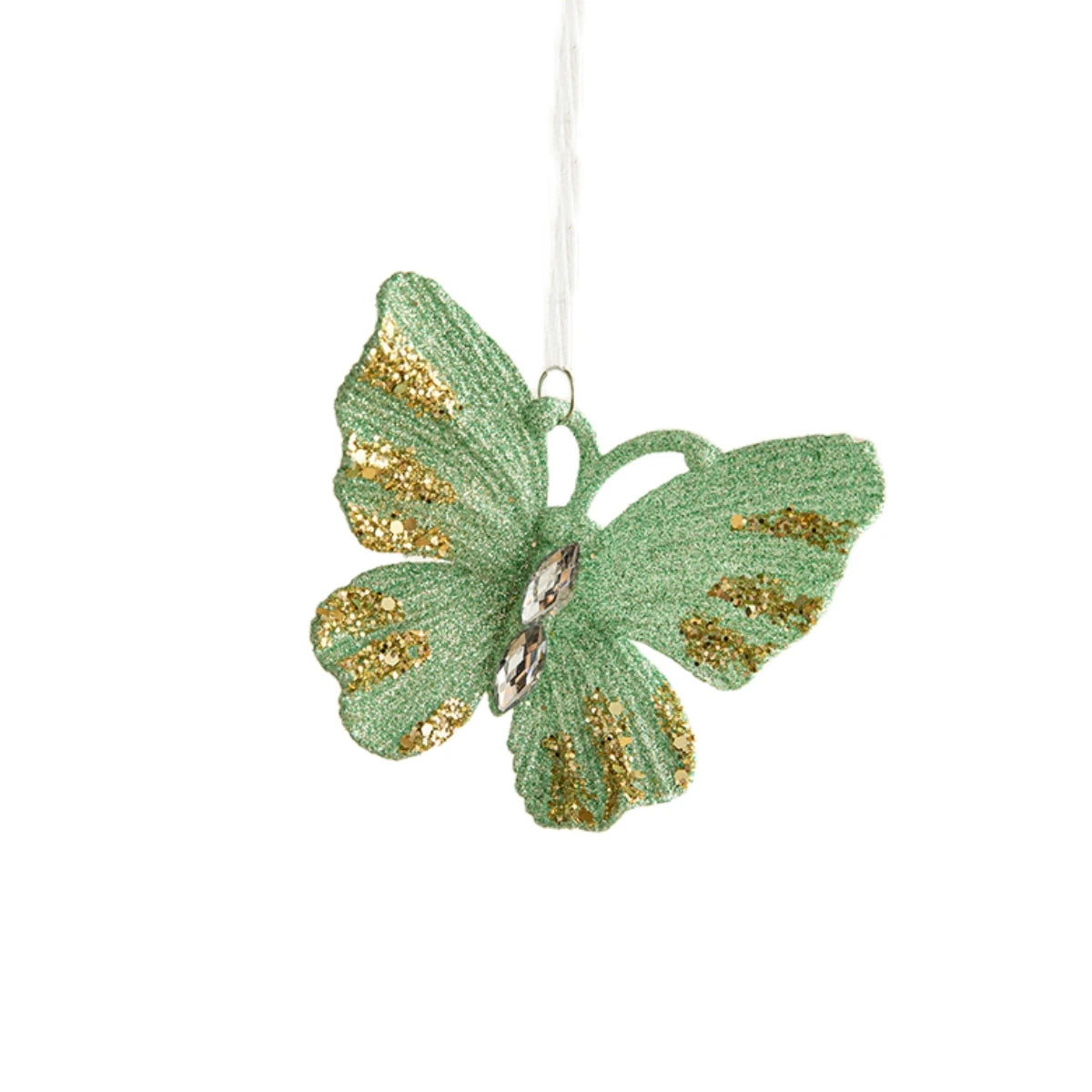 Charming Green Snowflake Bell Christmas Ornaments - Image 28