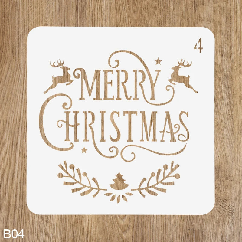 Festive Santa Snowflake Card Embossing Template - Image 14