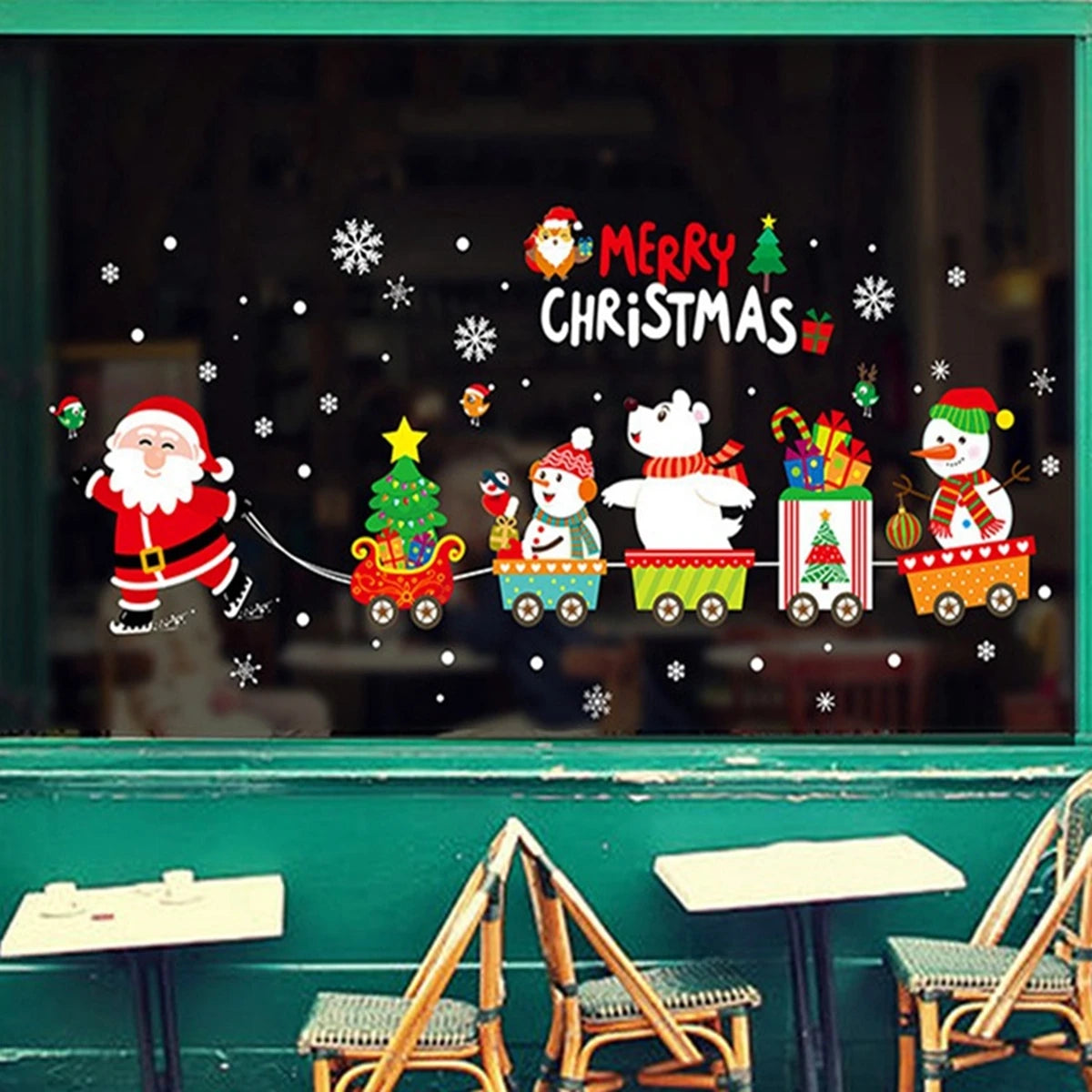 Festive Christmas Wall and Window Stickers - Image 11