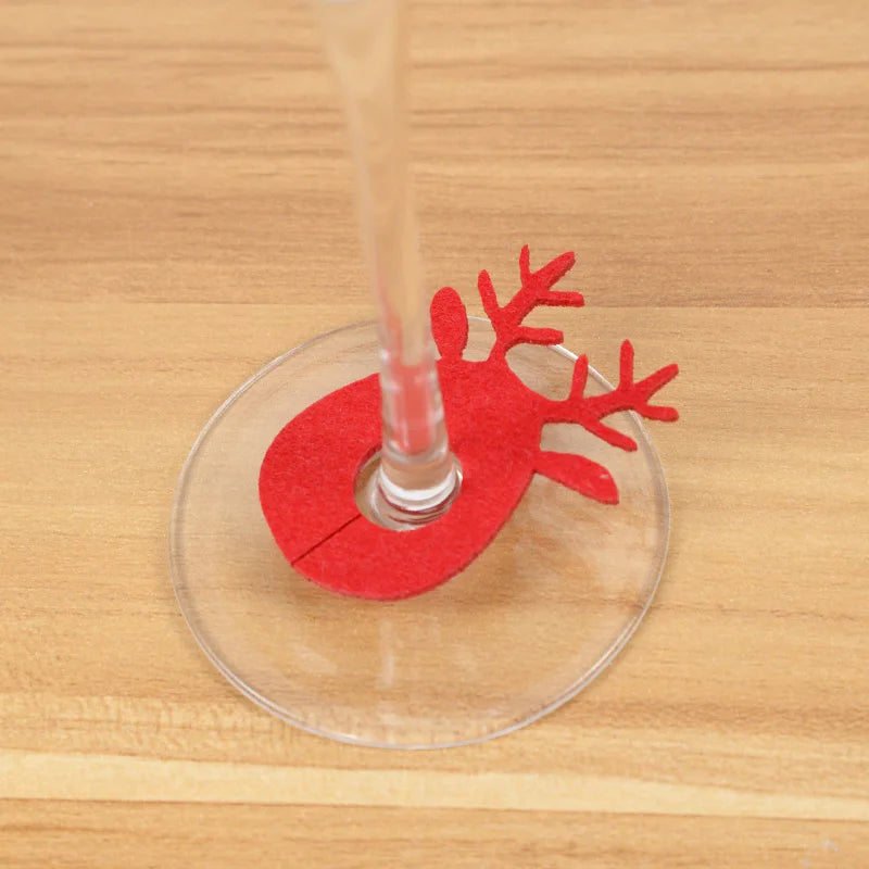 Festive Christmas Wine Glass Markers - Santa & Snowman - Image 6