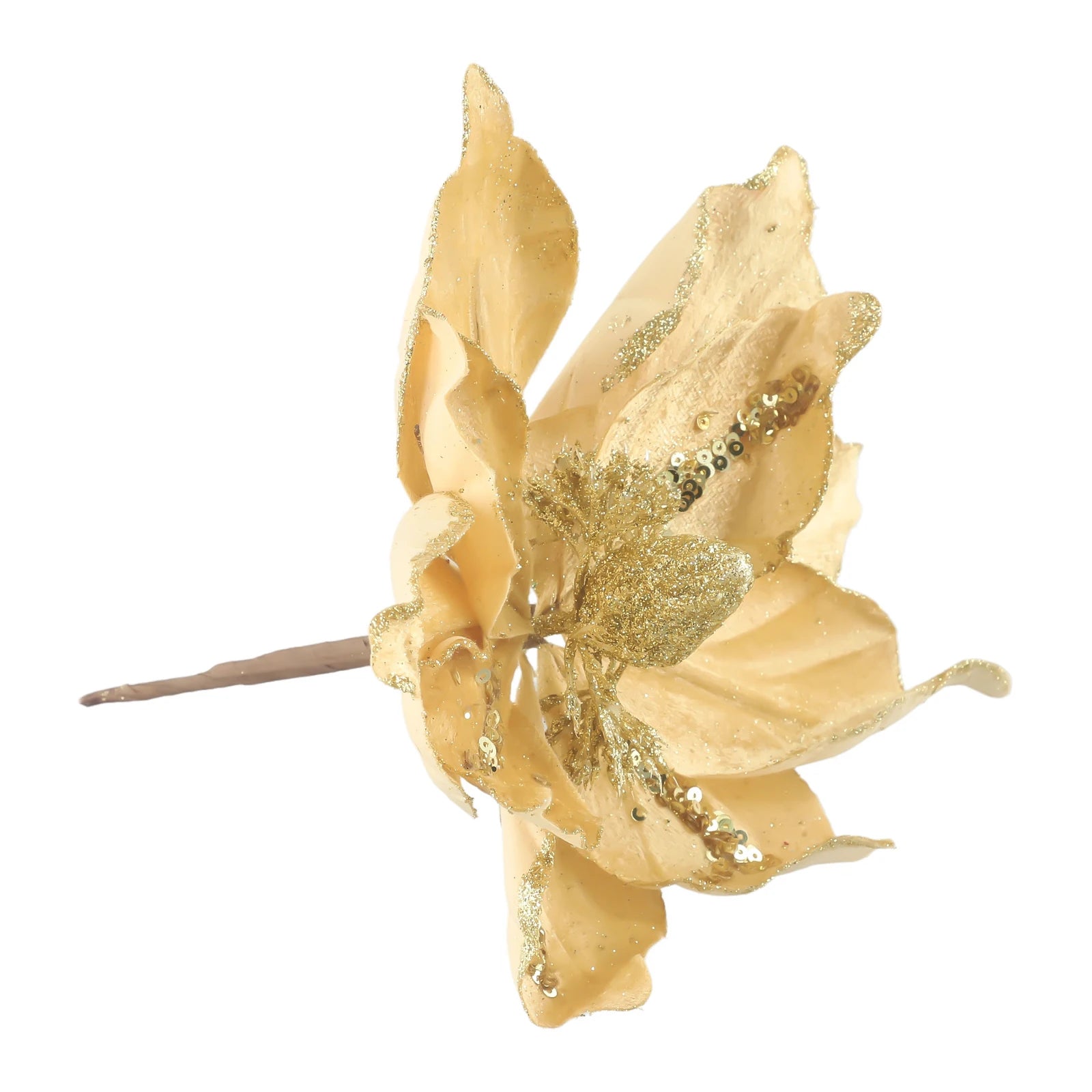 Sparkling Christmas Poinsettia Hanging Tree Decor - Image 41