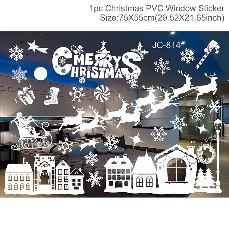 Festive Christmas Wall and Window Stickers - Image 37