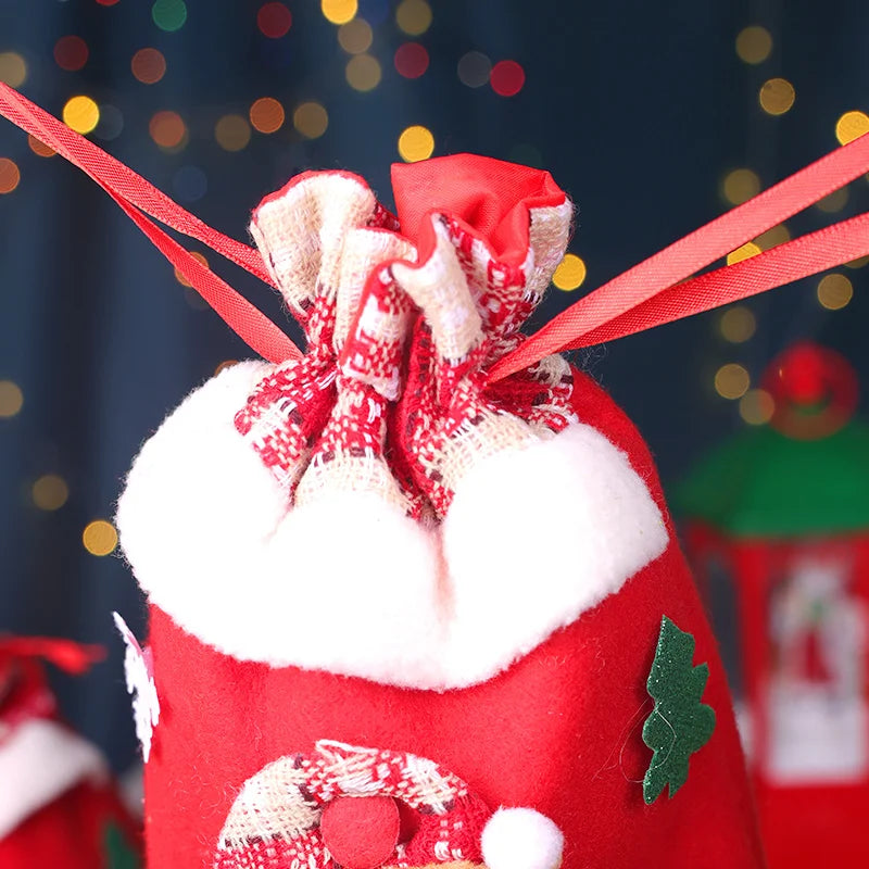 Festive Cartoon Santa & Snowman Christmas Gift Bags - Image 6