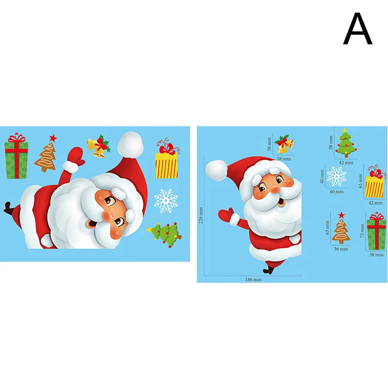 Festive Christmas Window Stickers: Santa & Snowflakes - Image 24